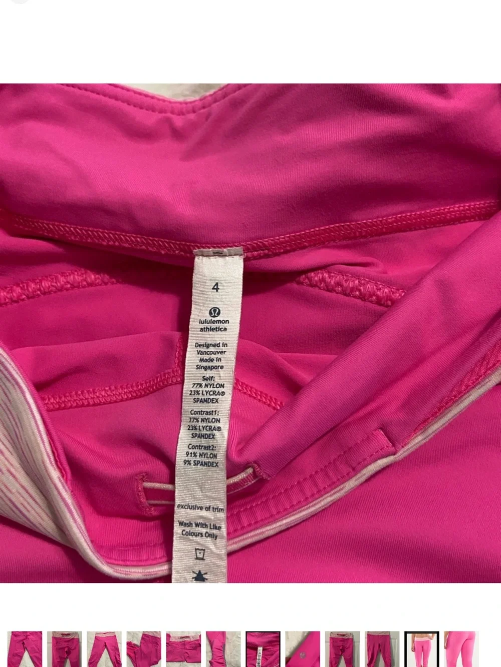 Pink Performance Capri Leggings